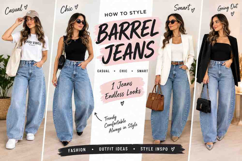 How to Style Barrel Jeans: Outfit Ideas for Every Occasion