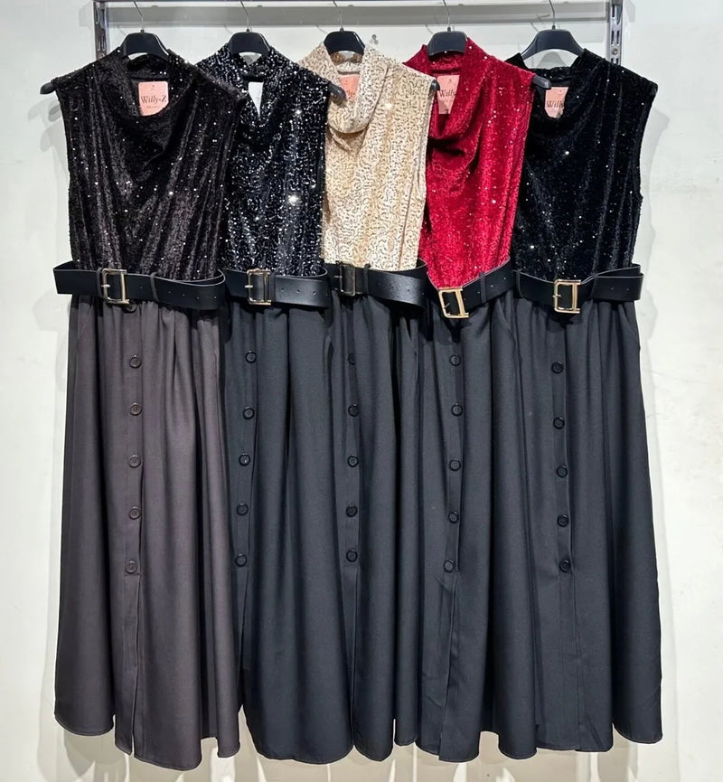 Sally Belted Sequin Dress: Style Guide & Deals