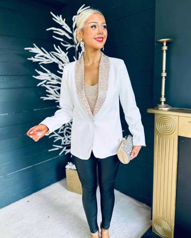 Sequin Blazer Outfits: How to Style a Sequin Blazer
