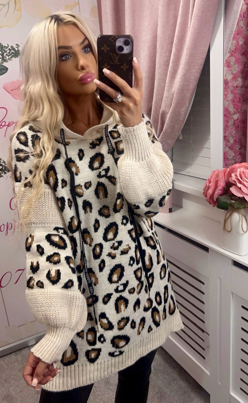 Layla leopard hoodie