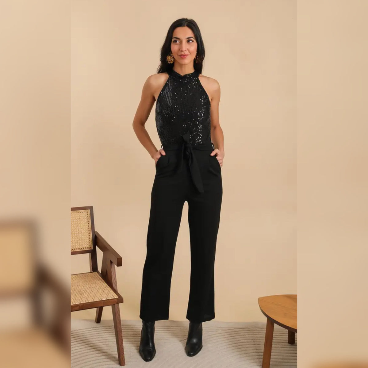 Jeanette sequin jumpsuit