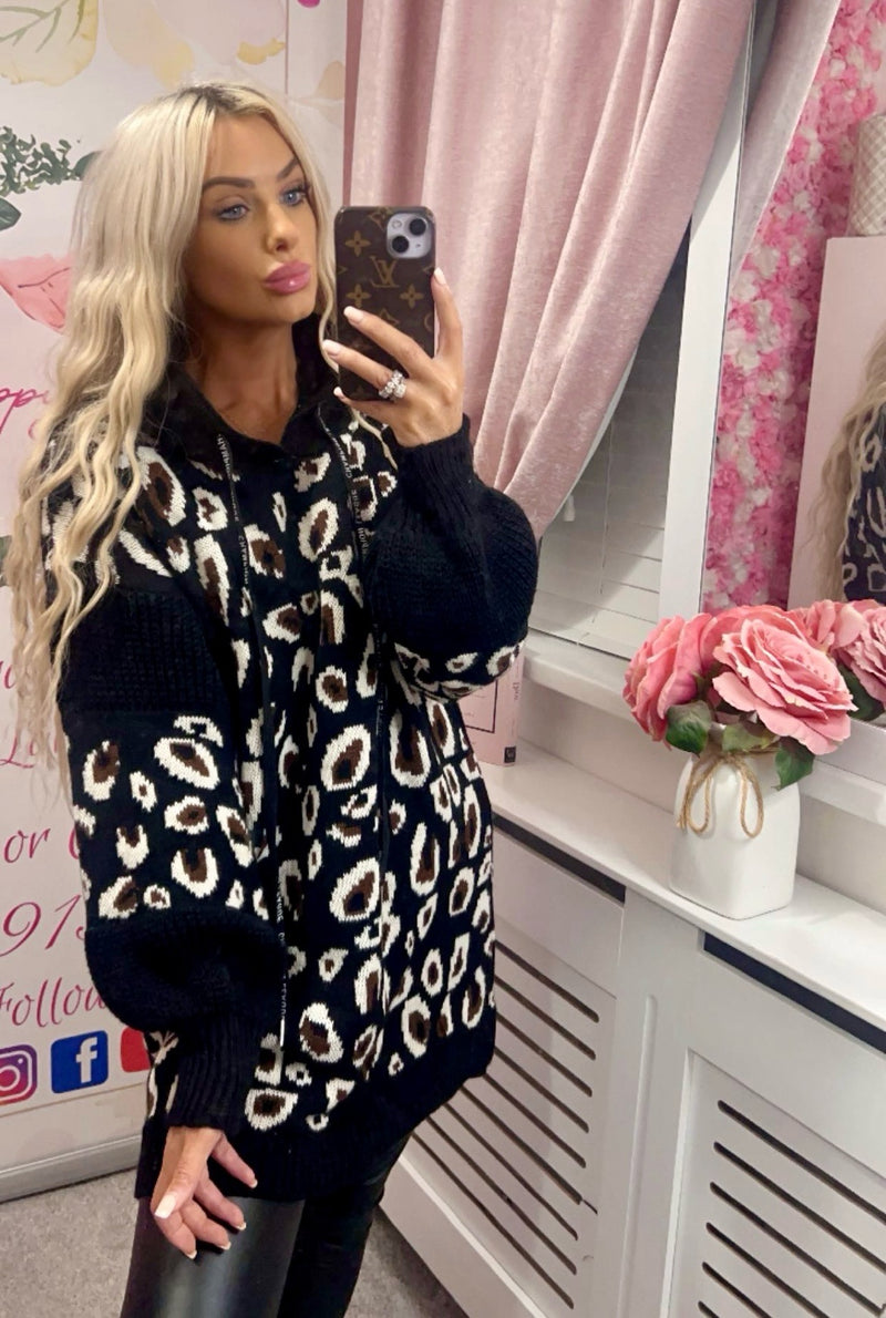 Layla leopard hoodie