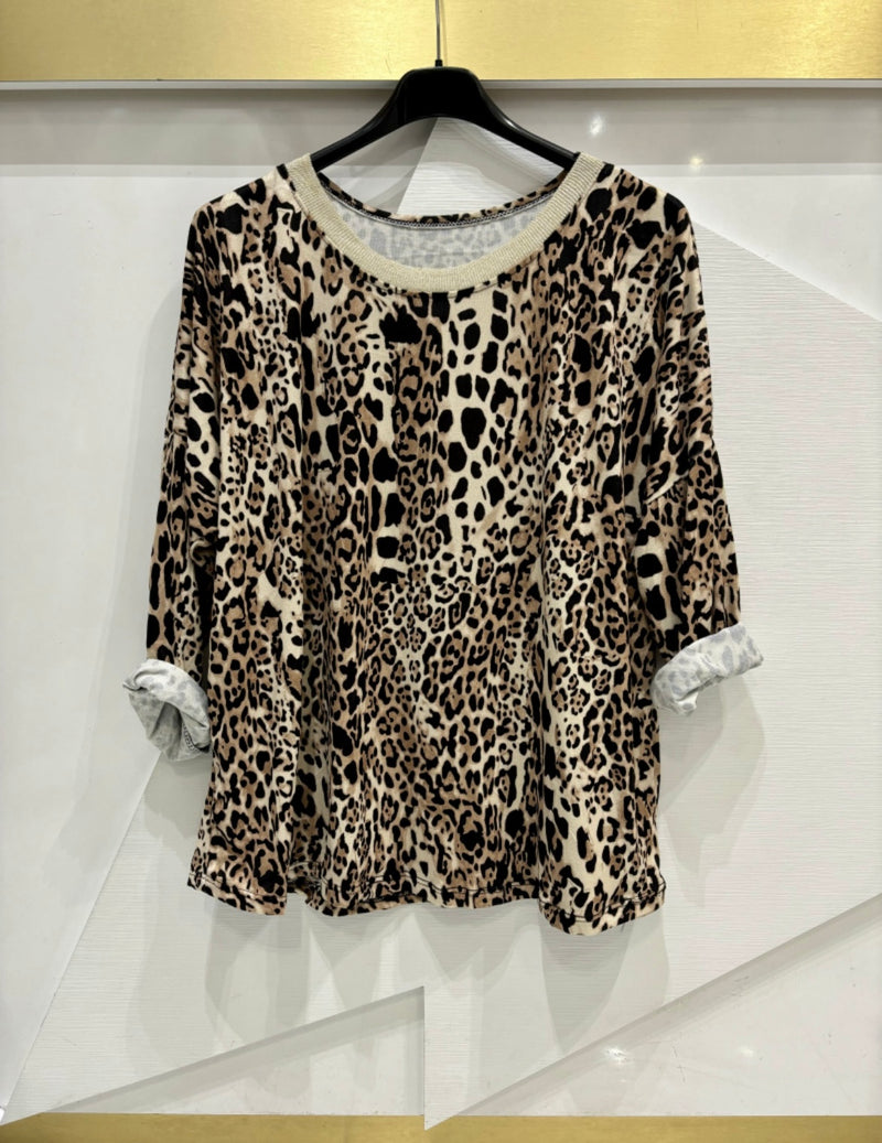 Fia leopard print top