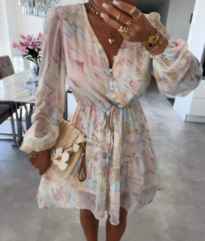 Joyce print dress