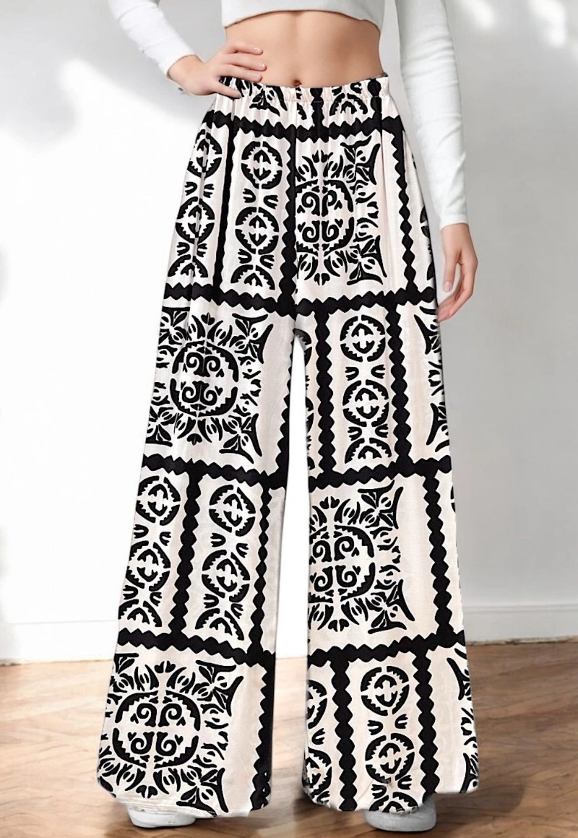 Noelle print pants