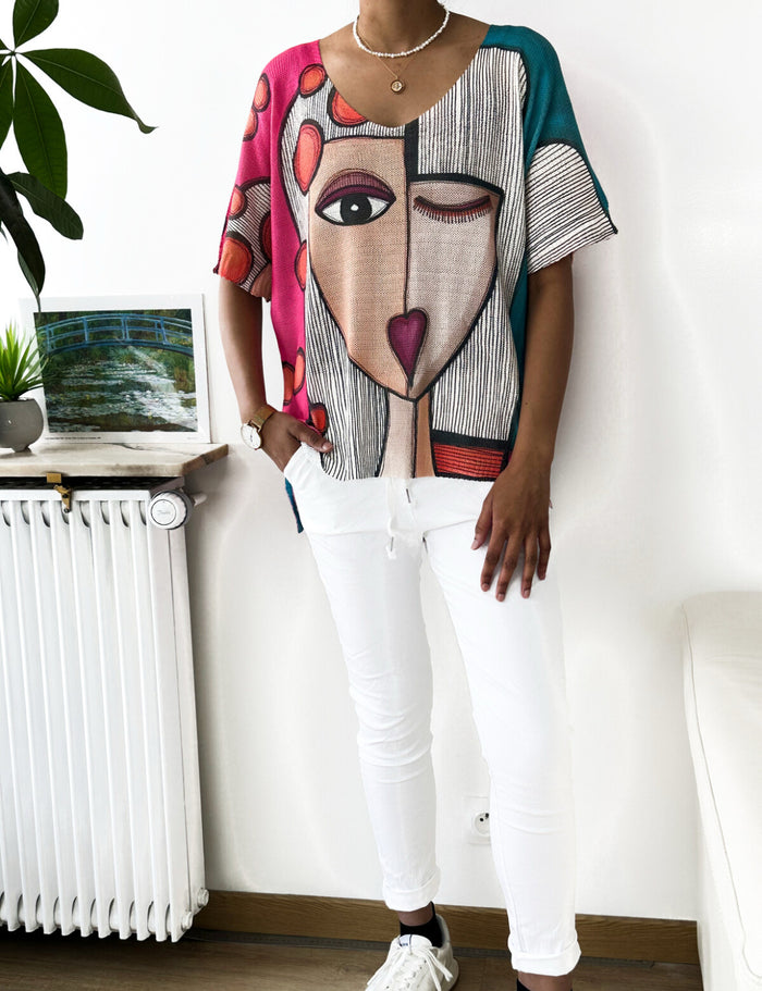 Annie print knit