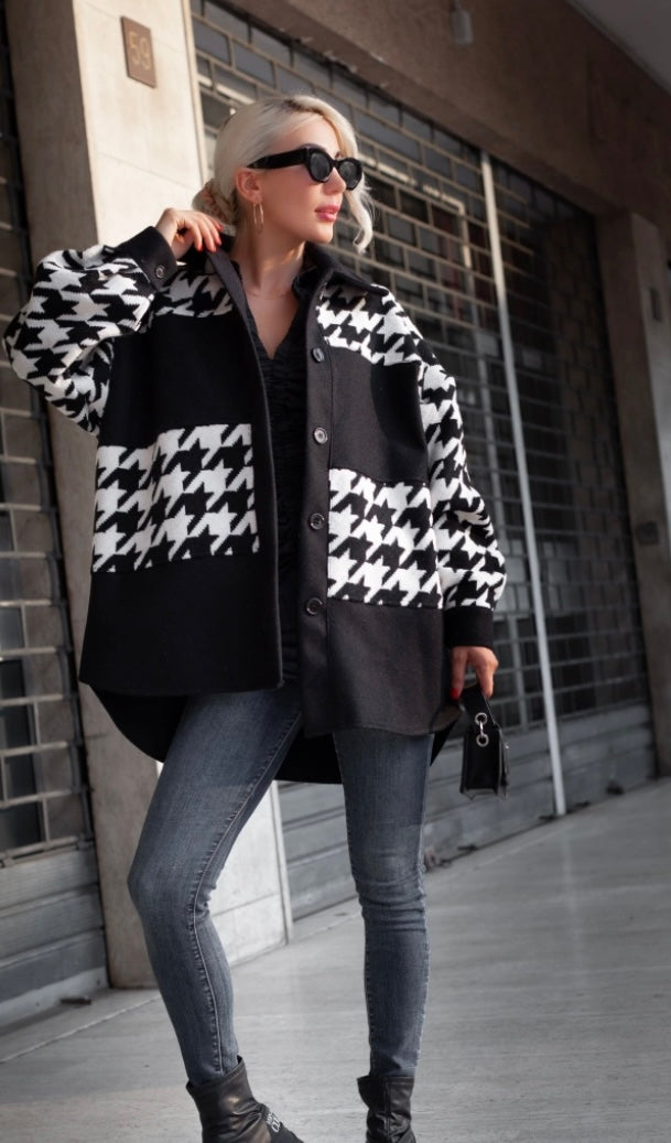 Riadh houndstooth jacket