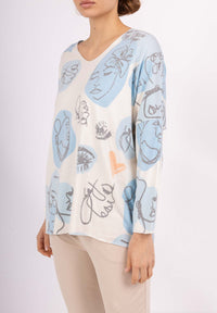 Maxine print knit