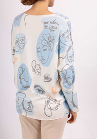 Maxine print knit