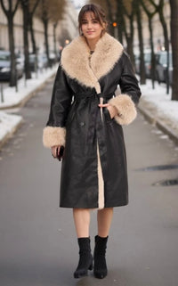 Freda pu fur coat