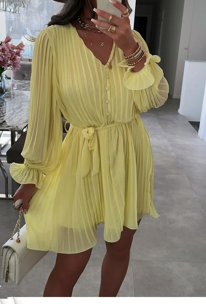 Marina pleat dress