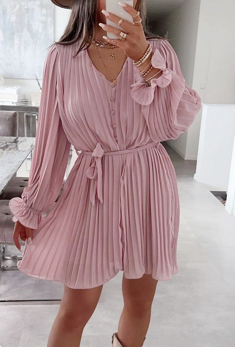 Marina pleat dress