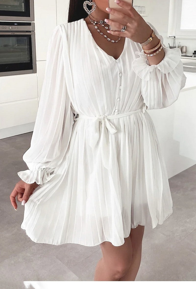 Marina pleat dress