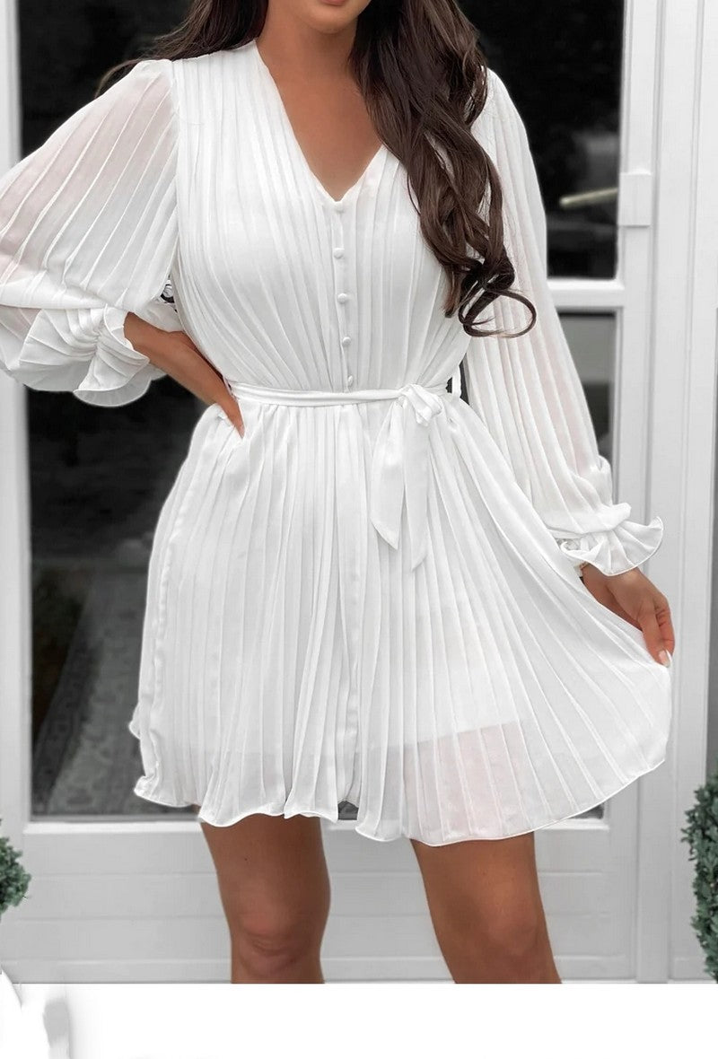 Marina pleat dress