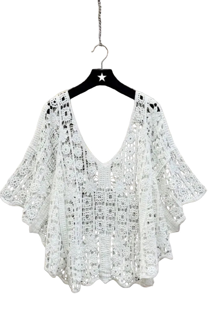 Hannah cotton crochet top