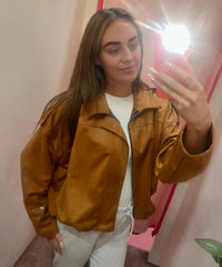 Lauri Suede Effect Jacket - Women's Stylish Jacket