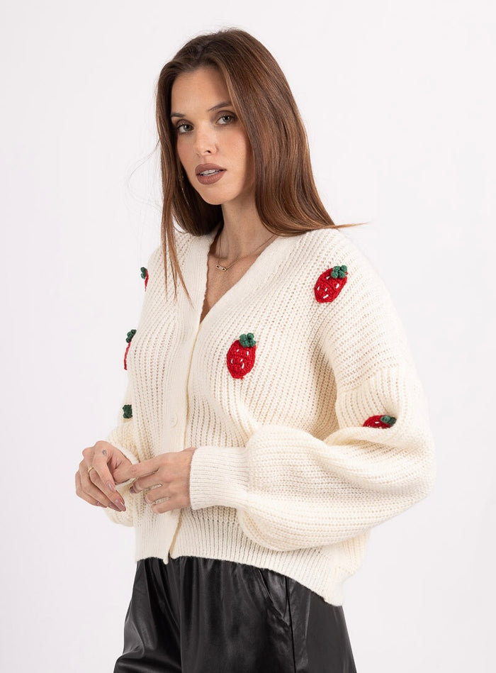 Celine strawberry knit