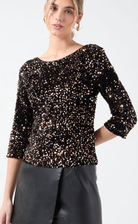 Shirley sequin top