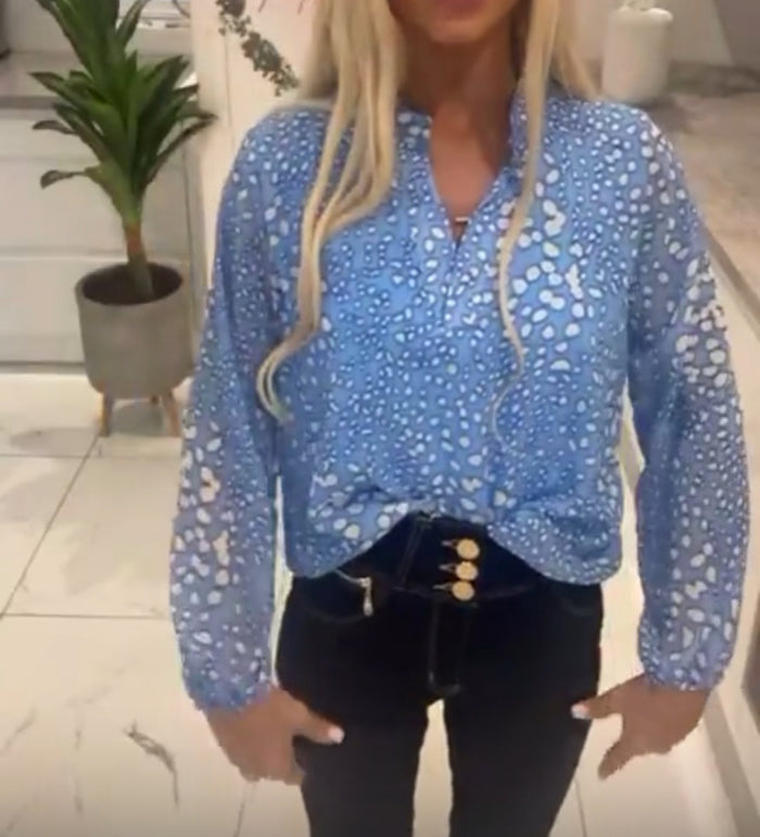 Celine print top