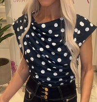Dorothy dot detail top