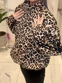 Melissa leopard print jacket with stripes