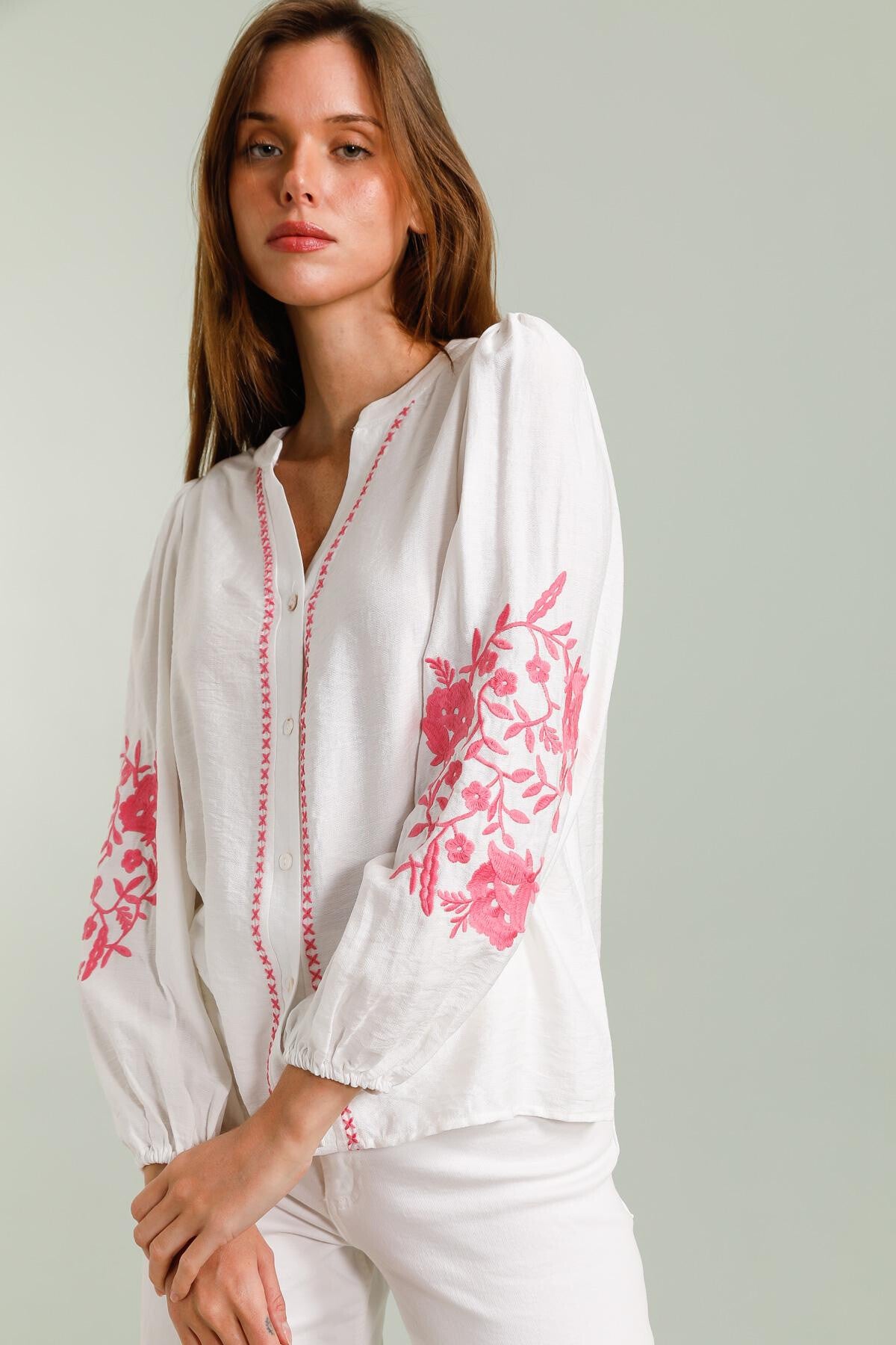 Camilla print blouse