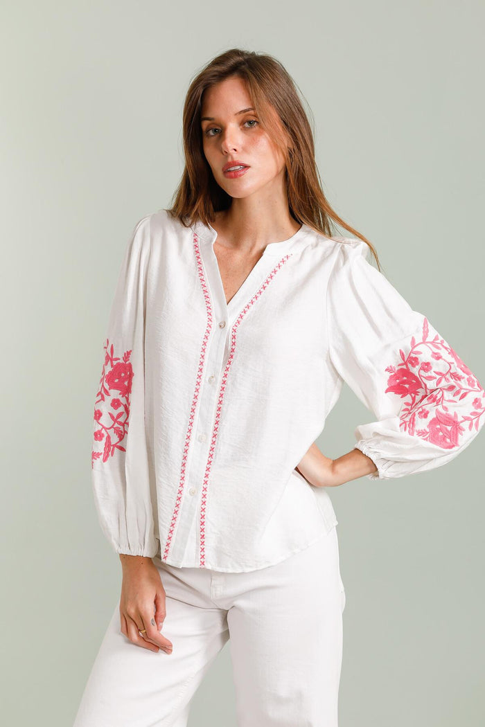 Camilla print blouse