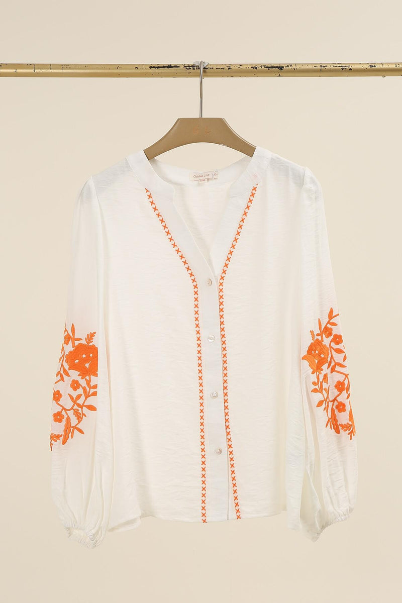 Camilla print blouse