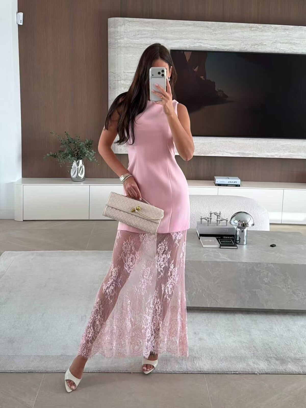 Casey lace detail dress