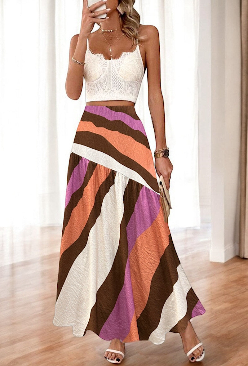 Lucinda print skirt