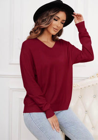 Cassie vneck knit