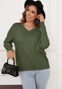 Cassie vneck knit