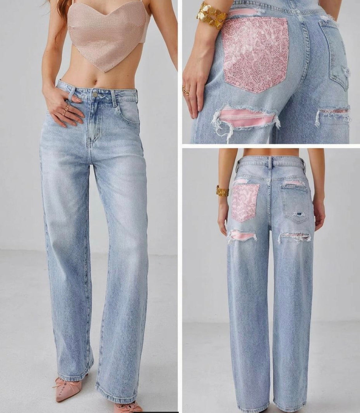 Willow Diamanté detail Jean