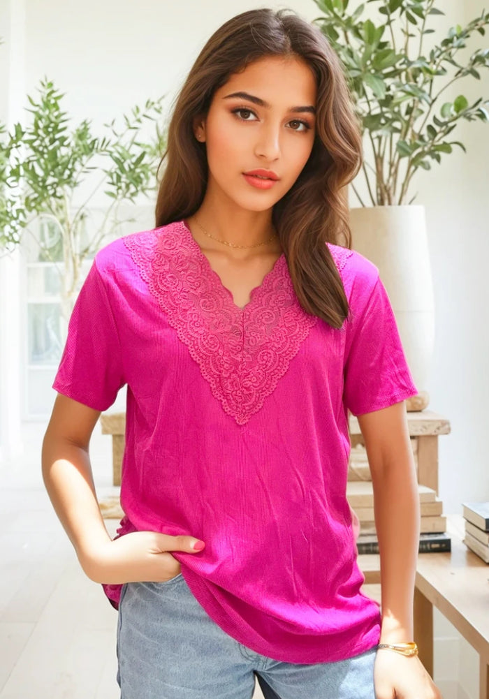 Abbie lace top