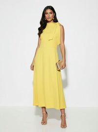 Reece bow tie neck dress