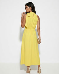 Reece bow tie neck dress