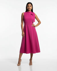 Reece bow tie neck dress
