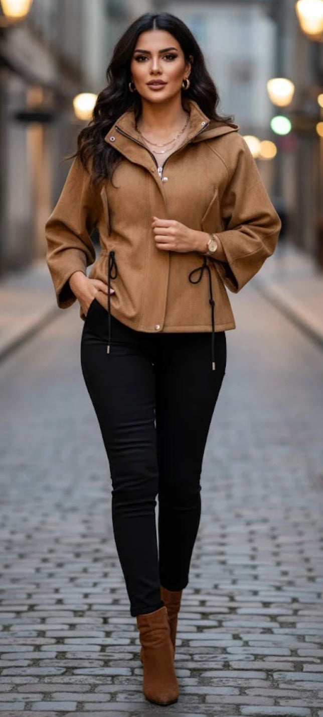 Brooklyn tie waist jacket