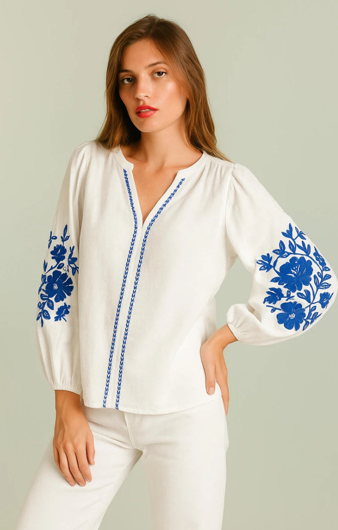 Camilla print blouse