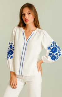 Camilla print blouse
