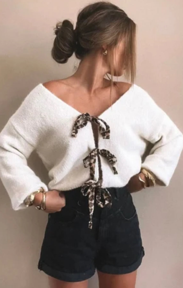 Lucy ribbon cardigan