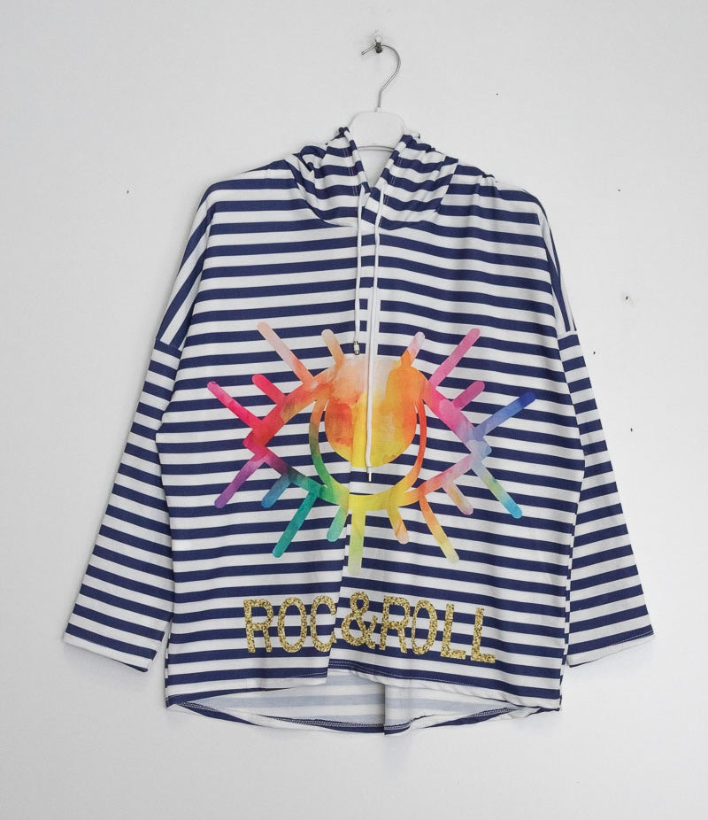 Zeta stripe hoody