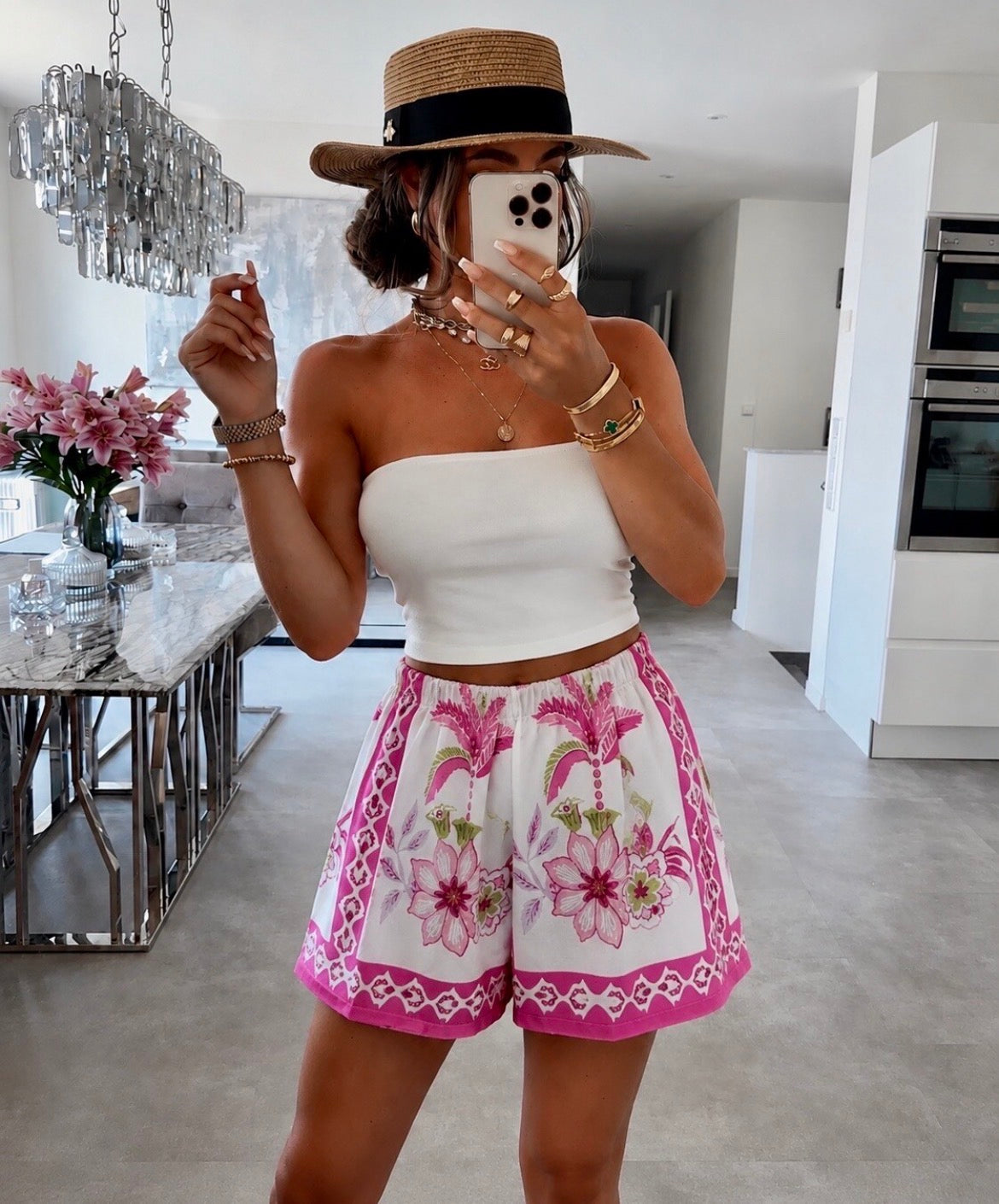 Ellie print shorts