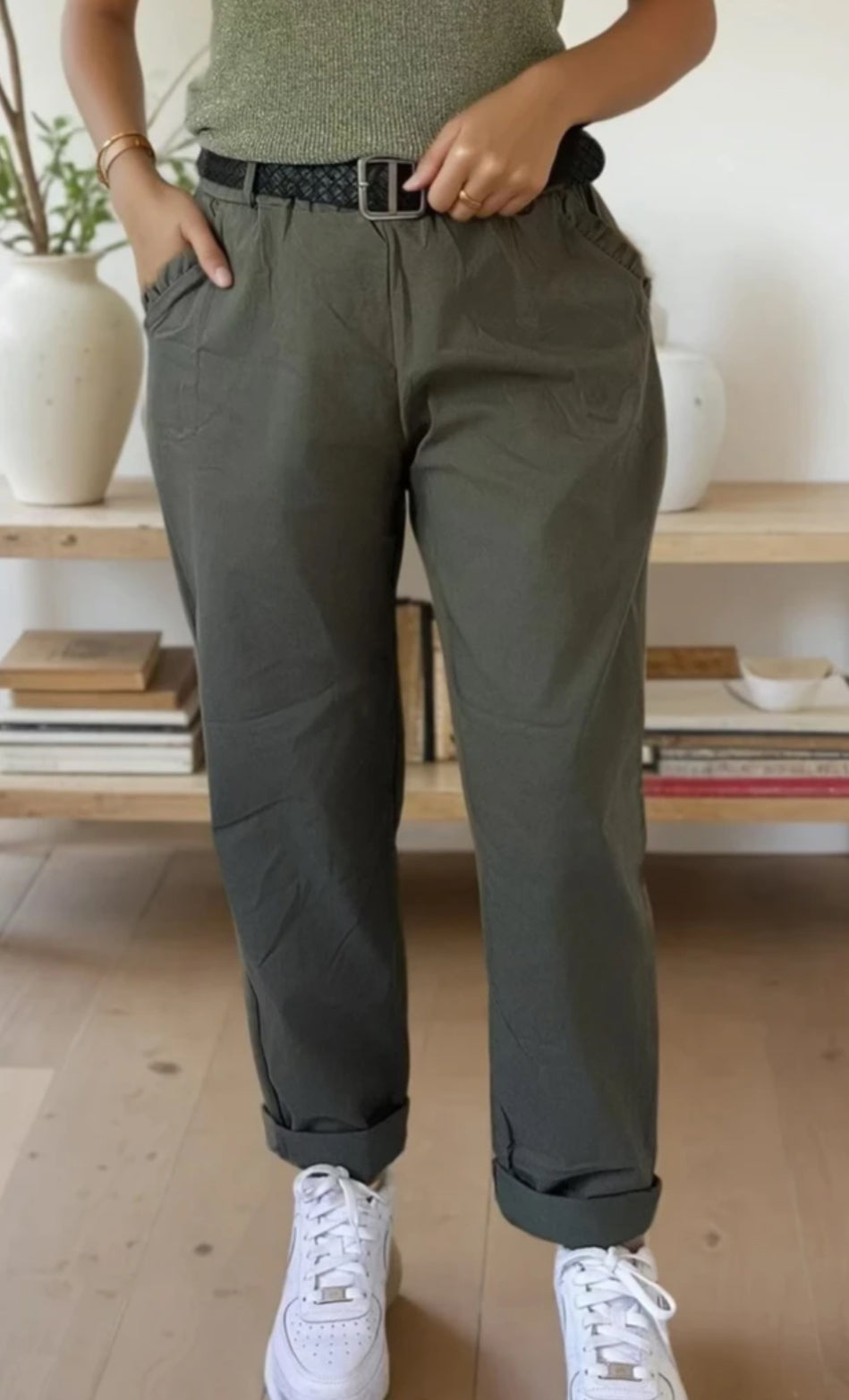 Ava belted pants