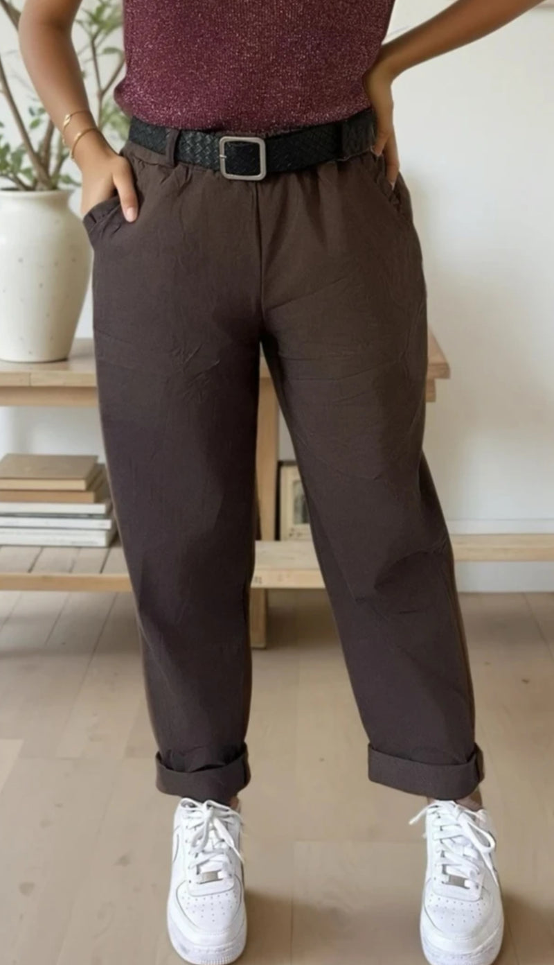 Ava belted pants