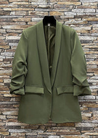Sarah ruched sleeve Blazer