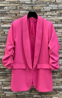 Sarah ruched sleeve Blazer