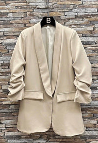 Sarah ruched sleeve Blazer