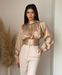 Saz satin top