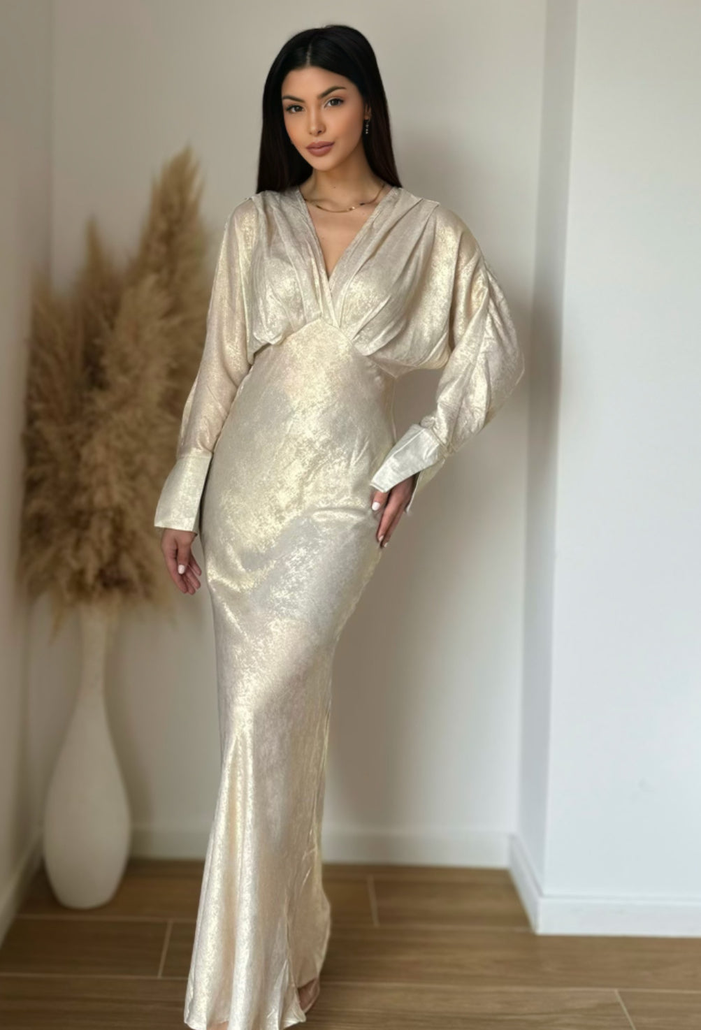 Jayda metallic dress